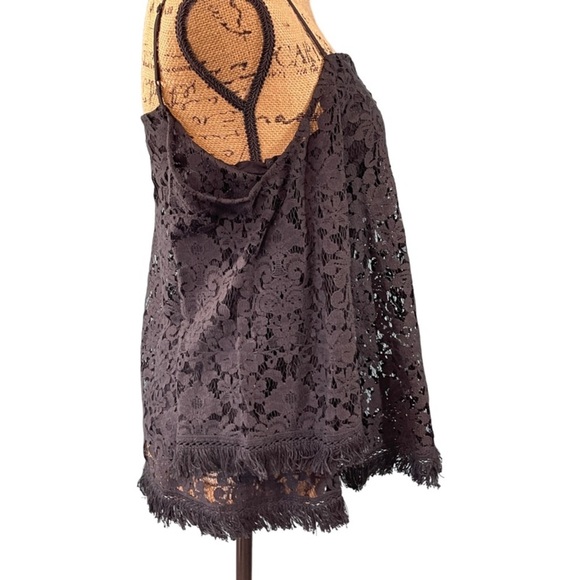 Bailey 44 Top Off Shoulder Black Lace Bell Sleeve Blouse Size Small - Picture 7 of 9